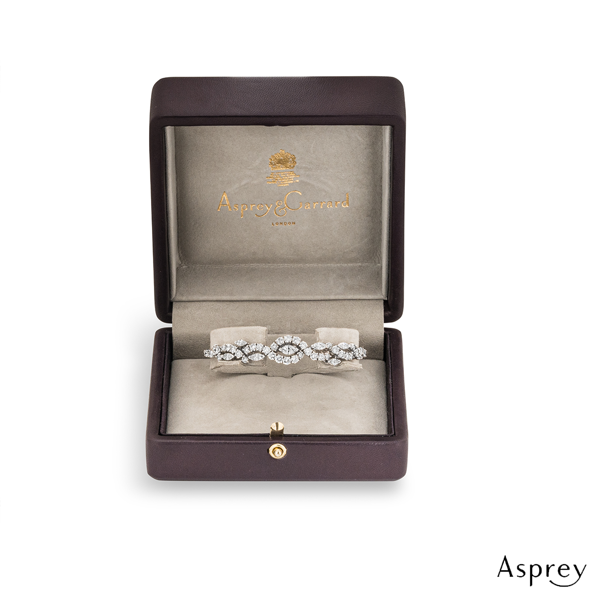 Asprey White Gold Diamond Bracelet 5.77ct TDW